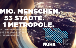 5 Mio. Menschen. 53 Städte. 1 Metropole. Metropole Ruhr – Stadt der Städte